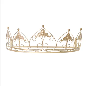 

Princess bed curtain frame European girl child bedside decoration crown curtain fabric display stand mosquito net rack