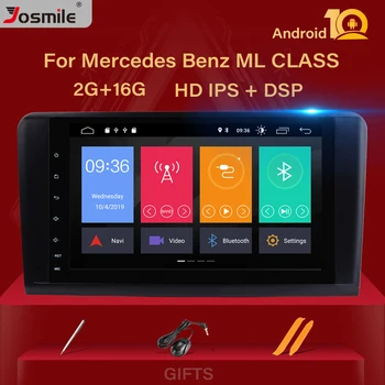 

2 Din Android 10 Car Radio For Mercedes Benz ML W164 ML350 ML500 X164 GL320 GL Multimedia GPS Navigation Head unit Stereo Audio