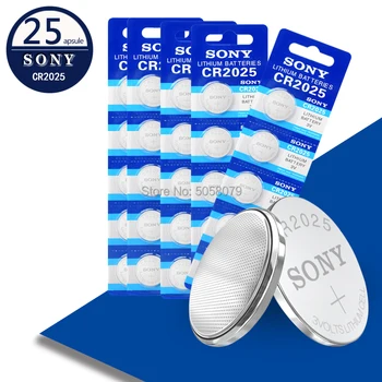 

25PCS FOR SONY Original cr2025 Button Cell Batteries cr 2025 ECR2025 DL2025 LM2025 3V Lithium Coin Battery For Watch Calculator