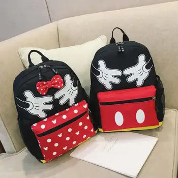 

New Minnie Mickey shape Travel Backpack Diaper SchoolBags Canvas Mommy Nappy Bag Baby Mom Storage Mochilas Mummy Bag