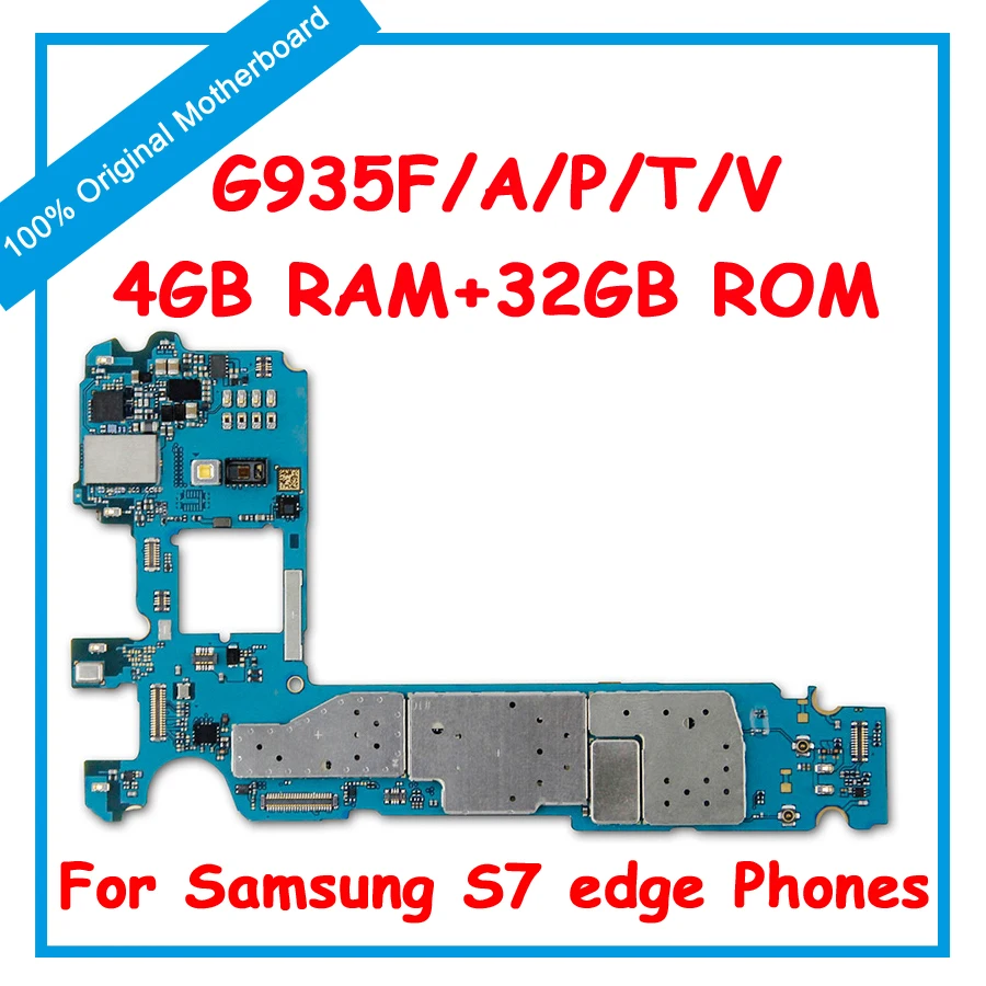

MainBoard Unlocked For Samsung G935F G935P G935T G935V G935A G935FD G935W8 Motherboard Original With Chips IMEI OS Logic Board