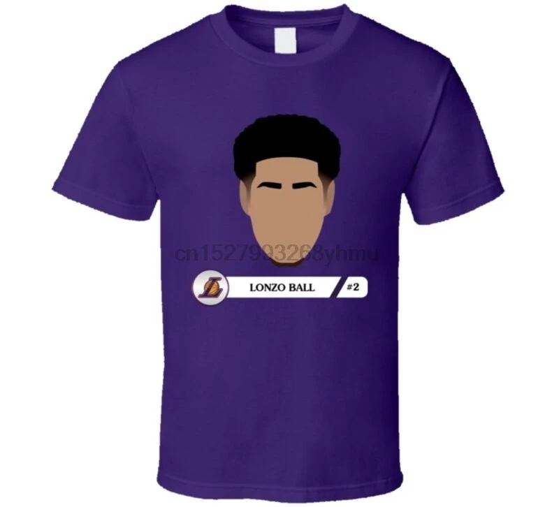 Lonzo мяч Лос-Анджелес фанат баскетбола Номер 2 выбрать подарок футболка | Мужская