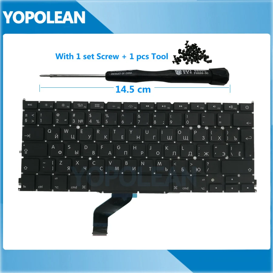Новая русская клавиатура Big Enter Key для Macbook Pro Retina 13 &quotUnibody A1425 2012 2013|Клавиатуры