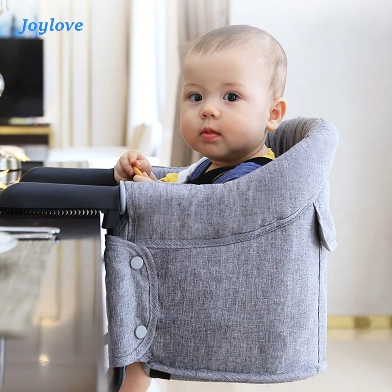 JOYLOVE Portable Baby Highchair Foldable Feeding Children's Dining Safety Belt Baby Seat Booster Feeding Chair