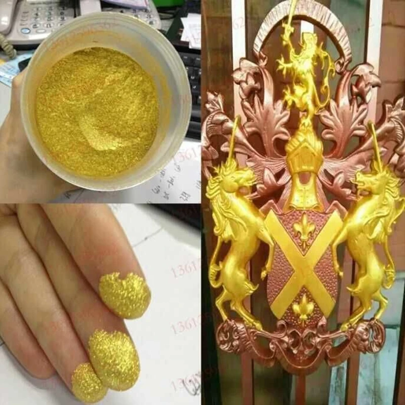 

Gold Pigment Pearl Powder Acrylic Paint Dye Paint Coating Art Crafts Color