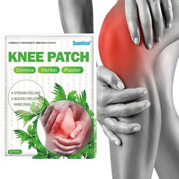 

12Pcs Two Styles Knee Plaster Wormwood Extract Knee Rheumatoid Joint Arthritis Herbal Chinese Medical Patch Pain T7G0