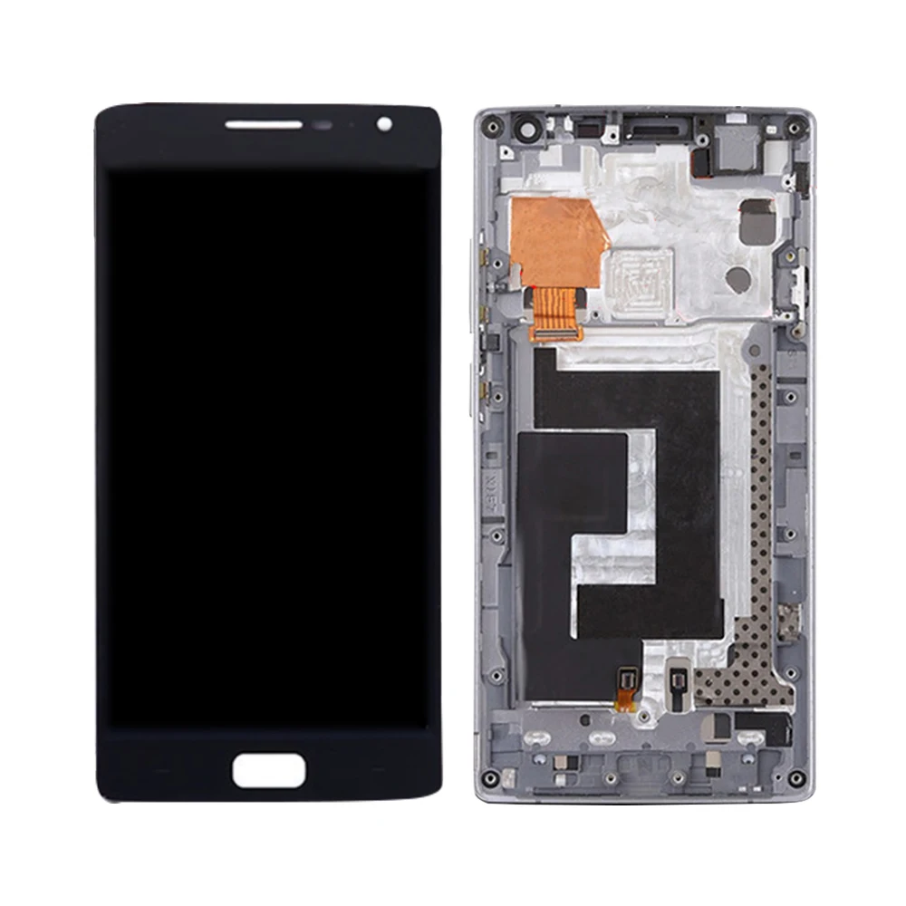 Для OnePlus 2 lcd кодирующий преобразователь сенсорного экрана в сборе для Oneplus 2 дисплей с заменой рамки 1+ 2 A2001 A2003 A2005