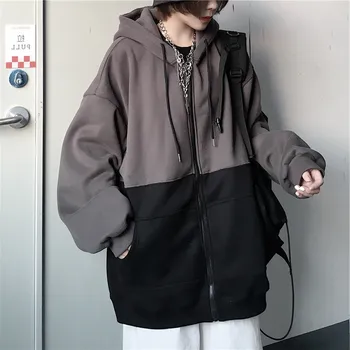 

2020 New Jacket Sweatshirts Autumn Winter Women's Plus Velvet Thick Loose Lamb Velvet Zipper Coats Women Tops V1203