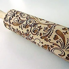 Горячая 1 шт. деревянная Скалка тиснение выпечки Рождество печенье лапша бисквит Фондант TI99