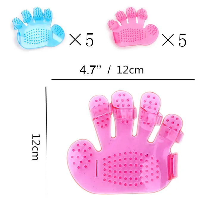 Brush 10pcs Pet душ опрыскиватель инструмент для купания «2 в 1» кисть кота собаки лошадь очистки и массажа Комбинации мульти-функциональный скруббер - Цвет: Brush 10pcs