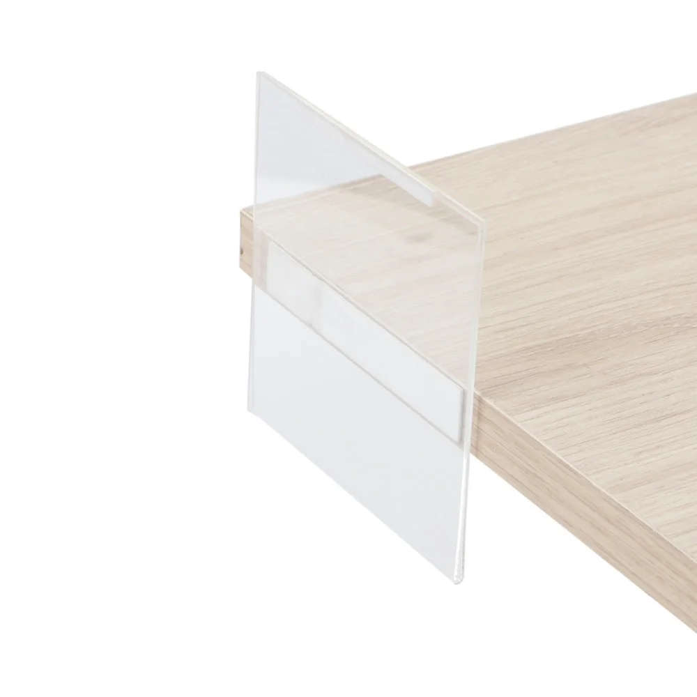 Hard Plastic Clear Double Sided Acrylic Sign Holder Photo Menu Frame U Card Sleeve |