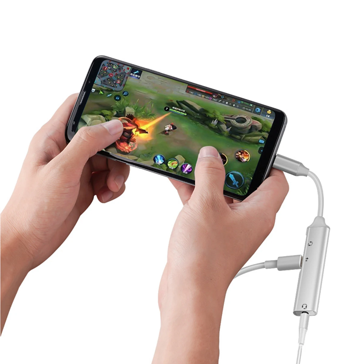 SOONHUA 3in1 Type C Adapter Type C Male To 3 5mm Jack USB C Headphone Jack PD Charge Adapters For Most Type C Phone Laptop
