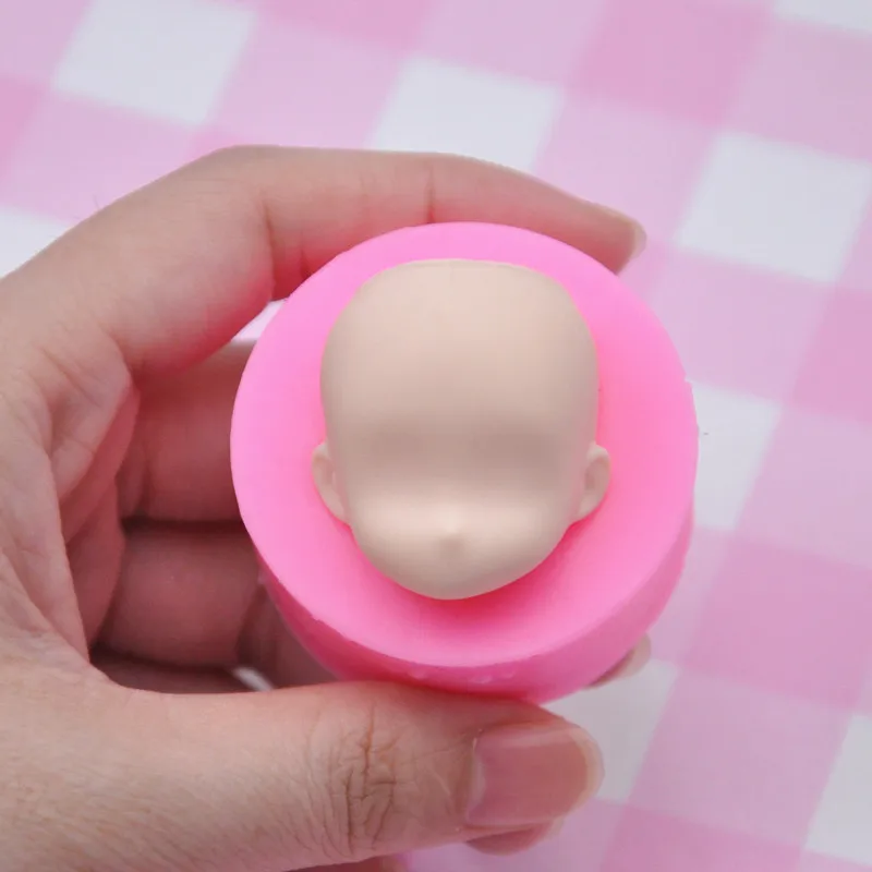 Clay Plasticine Mold Cute Face Mold Ultra Light Soft Ceramic Fondant