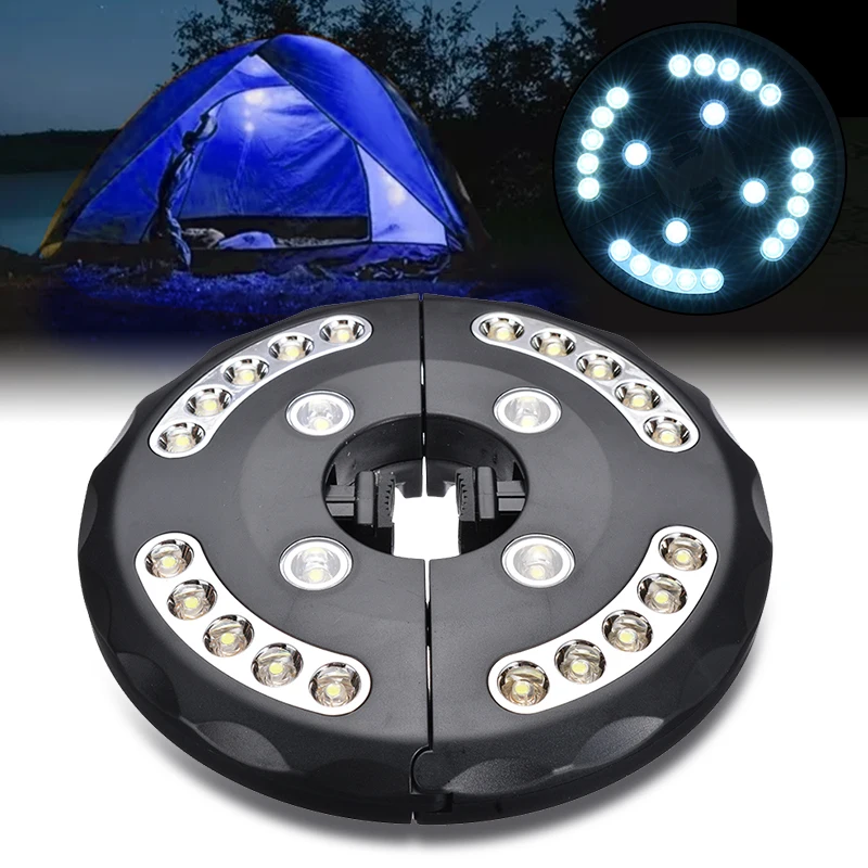 

Portable Umbrella Light 24 LED Battery Powered Outdoor Camping Light For Beach Tent Patio Garden Emergency Lights