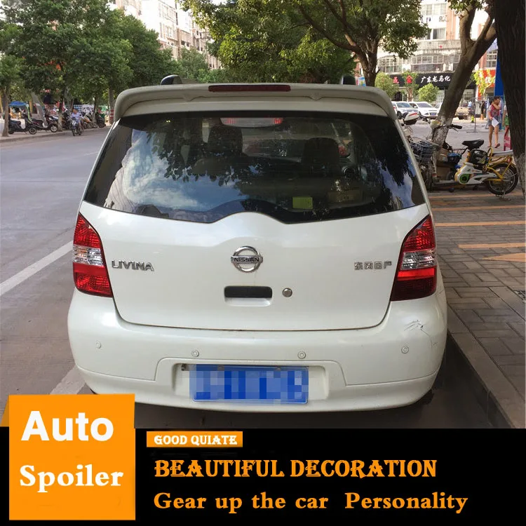 Спойлер для 2006-2012 Nissan Livina хэтчбек с стоп-сигналами материал 2009 ABS автомобильное