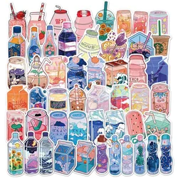 10/30/50PCS INS Style Mignon Boisson Esthétique Autocollants Dessin Animé Autocollants Journal Scrapbook Téléphone Portable Autocollant Graffiti pour Filles Enfants 