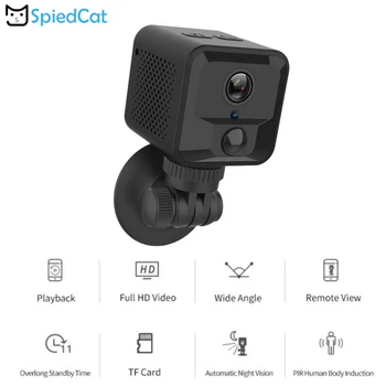 

MINI IP P2P WIFI HD Night Vision Camera resolution Wearable Home Security Baby Pet Car Surveillance Camcorder support TF Card