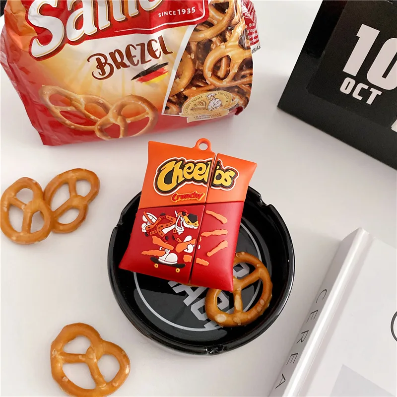 Creativity Cheetos Crunchy Snacks Case for AirPods 1 2 Pro 3 Charging Box  Soft Silicone Shockproof Earphone Protective Cover - AliExpress