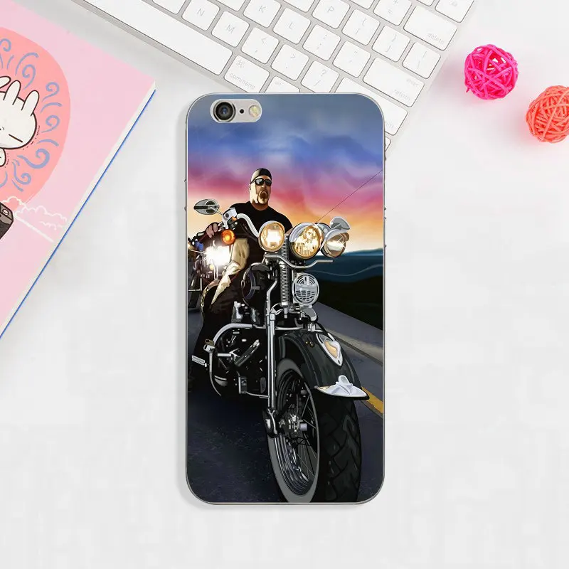 image 2 Hog байкерские мотоциклетные мягкие Аксессуары для телефонов Чехол для iPhone 8 7 6 6S Plus X XR XS 11 Pro Max 10 5 5S SE 5C Coque Shell - Цвет: image 2