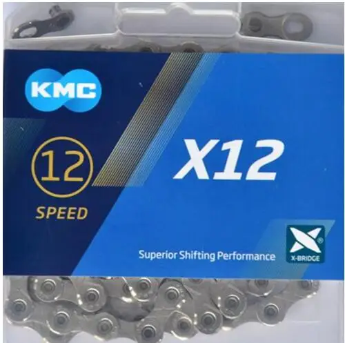 KMC bike chain X8 X9 X10 X11 X12 super Light double X chain 8/9/10/11/12 speed Mountain Road bicycle chain - Цвет: x12