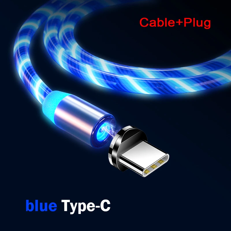 Blue For Type-C XZ44 1 м USB кабель для iPhone Xs Max 8 7 6 и usb type-C кабель и Micro USB кабель для samsung Xiaomi huawei USB C - Цвет: Blue For Type-C