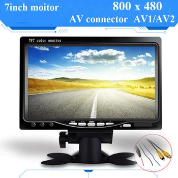 

7inch lcd monitor with rear view camera back up system 800 x 480 car reversing camera system for car bus truck 12v-12v free ship