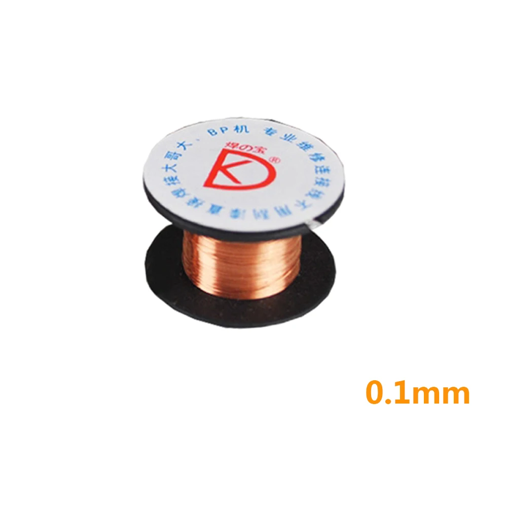 5 pz/1 pz isolamento rame filo di saldatura ponticello filo 0.01mm per scheda madre del telefono impronta digitale Pcb riparazione strumento di saldatura