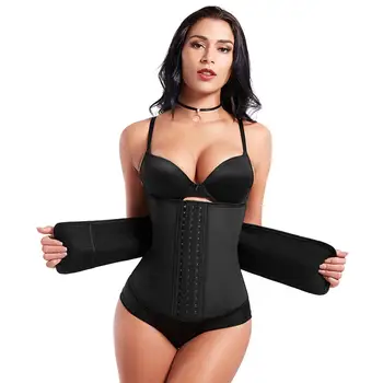 

Women Waist Trainer Belt Tummy Control Waist Cincher Trimmer Sauna Sweat Workout Girdle Slim Belly Band Sport Girdle