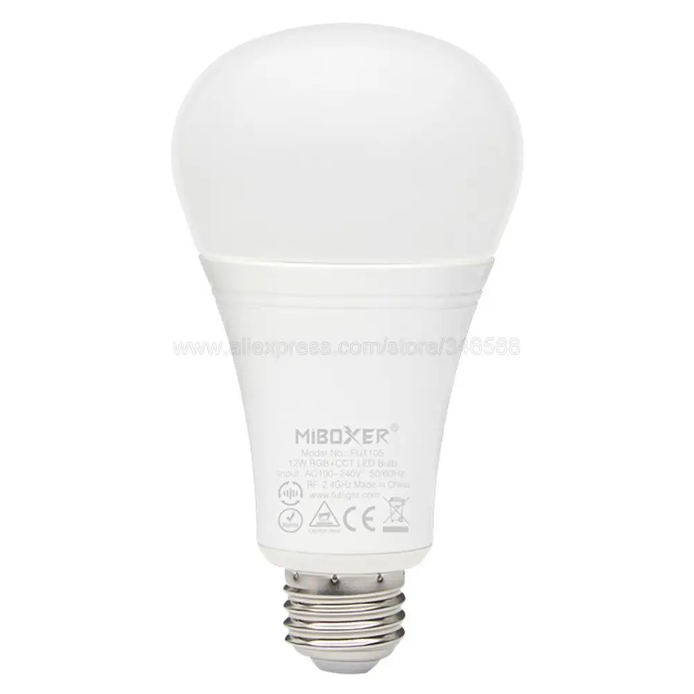 Miboxer FUT105 12 Вт RGBCCT умный WiFi светодиодный светильник E27 AC85 265V 2 4G 4Zone дистанционное