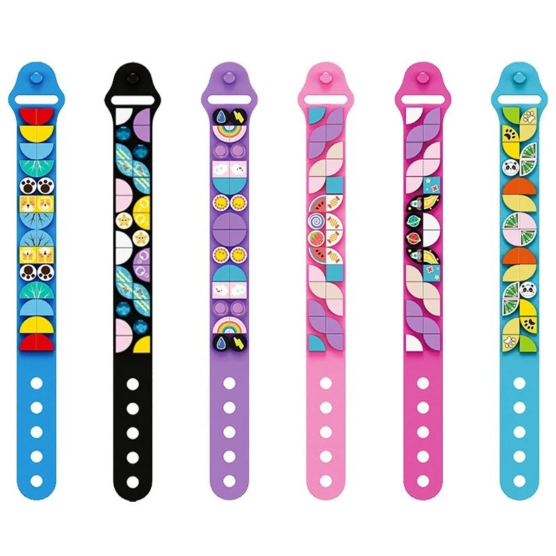 

6 Pcs DIY Bracelet Building Blocks Toys for Children Birthday Gift DIY Craft Bracelet Making Kit