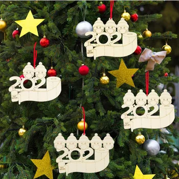 

NEW DIY Blessings Resin Mask Snowman Christmas Tree Hanging Pendant Ornaments Gifts 2020 Christmas Decorations