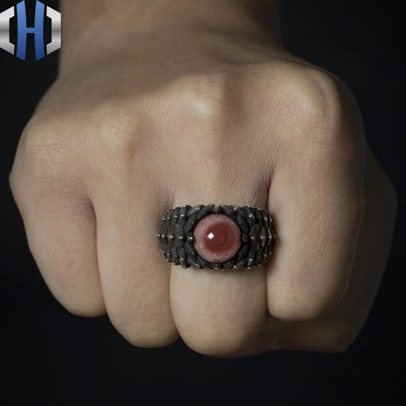Original Design Handmade Silver Lotus Ring 925 Sterling Silver Ring Female Couple Crystal Ring - Цвет основного камня: large