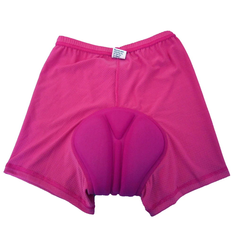 Pink Women Girls Cycling Bike Shorts Cycle Underwear Bicycle Clothing with Silicone Pad