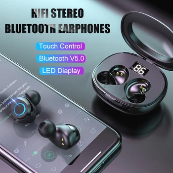 

Ottwn i07 Bluetooth earphone Wireless Bluetooth Headset 5.0 With Mic sport Headset Noise Cancelling Headset for iphone xiaomi