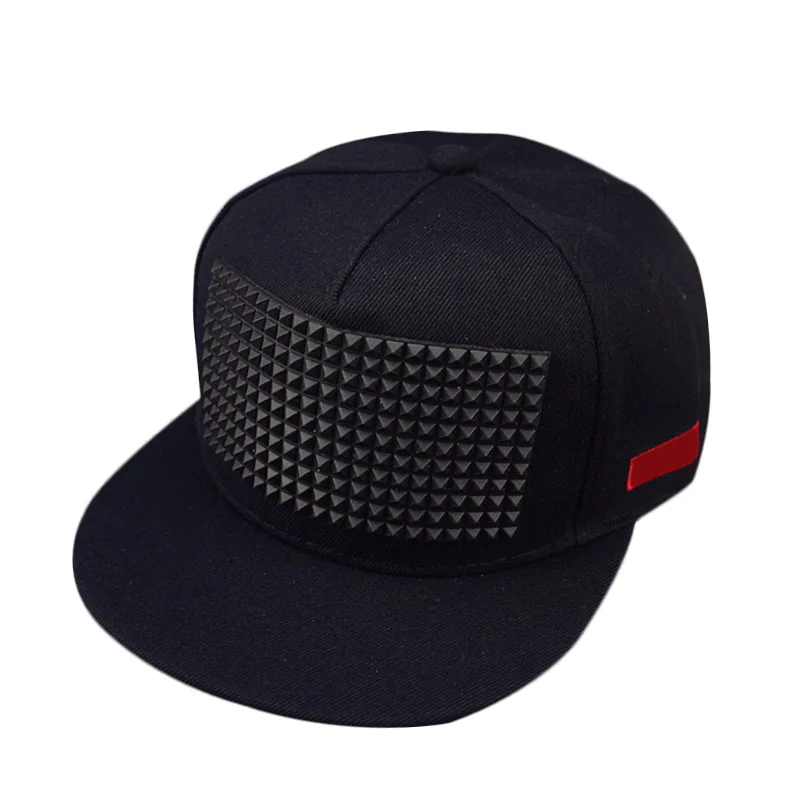 Модная летняя Бейсболка унисекс, солнцезащитная Кепка, хип-хоп кепка с заклепками, Регулируемая Кепка для мужчин и женщин, повседневные кепки с плоским козырьком, FEA889