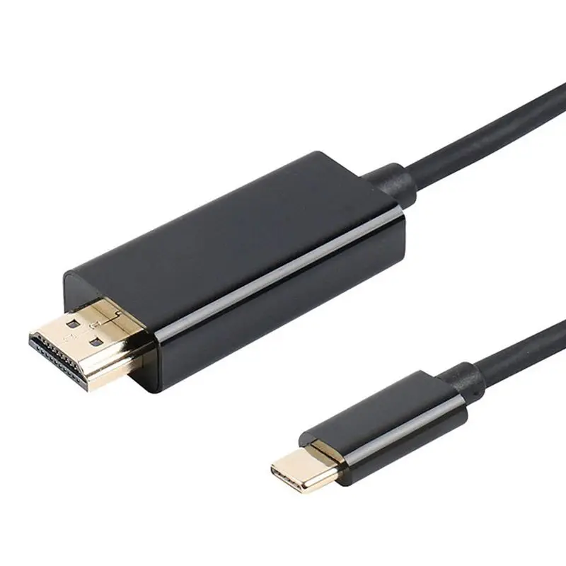 USB C к HDMI адаптер, 6 футов/1,8 м USB 3,1 тип-c штекер к HDMI Мужской 4K кабель черный