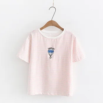 

Cotton Short Sleeve T-Shirt Pink Spring T-Shirts Women 2019 Summer Casual Loose Female