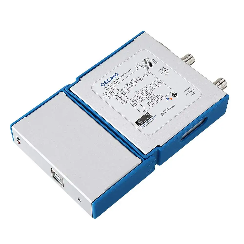 DANIU OSCA02 полоса пропускания 35 МГц 2 канала 100 м/с USB осциллограф Частота дискретизации Ручной портативный USB ПК виртуальный цифровой осциллограф