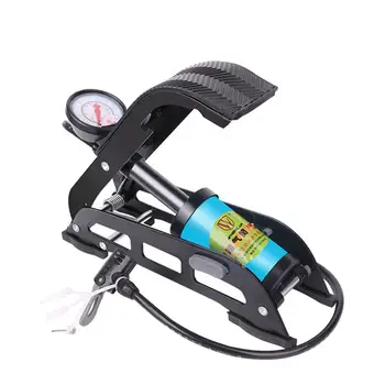 

Double Barrel High Pressure Foot Pump with Gauge for Bicycle Car Motorcycle Tire Balls Air Inflator