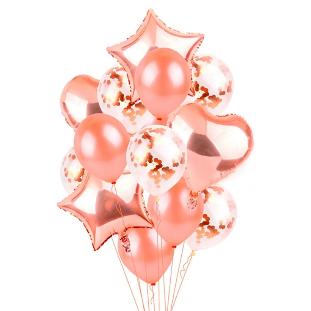 

Rose Gold Balloon Champagne Foil Balloons Wedding Party Decor Latex Balloon for Birthday Party Decorations Kids Party Favors
