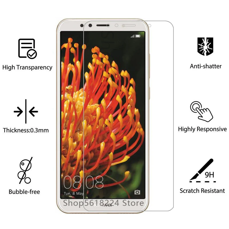 Чехол для huawei y6 prime 2018 чехол из закаленного стекла на y 6 6y y62018 y6prime prim телефона