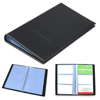 

New Protable Leather Credit Card Holder 120 Cards ID Book Case Keeper Organizer Business Name Card Holder