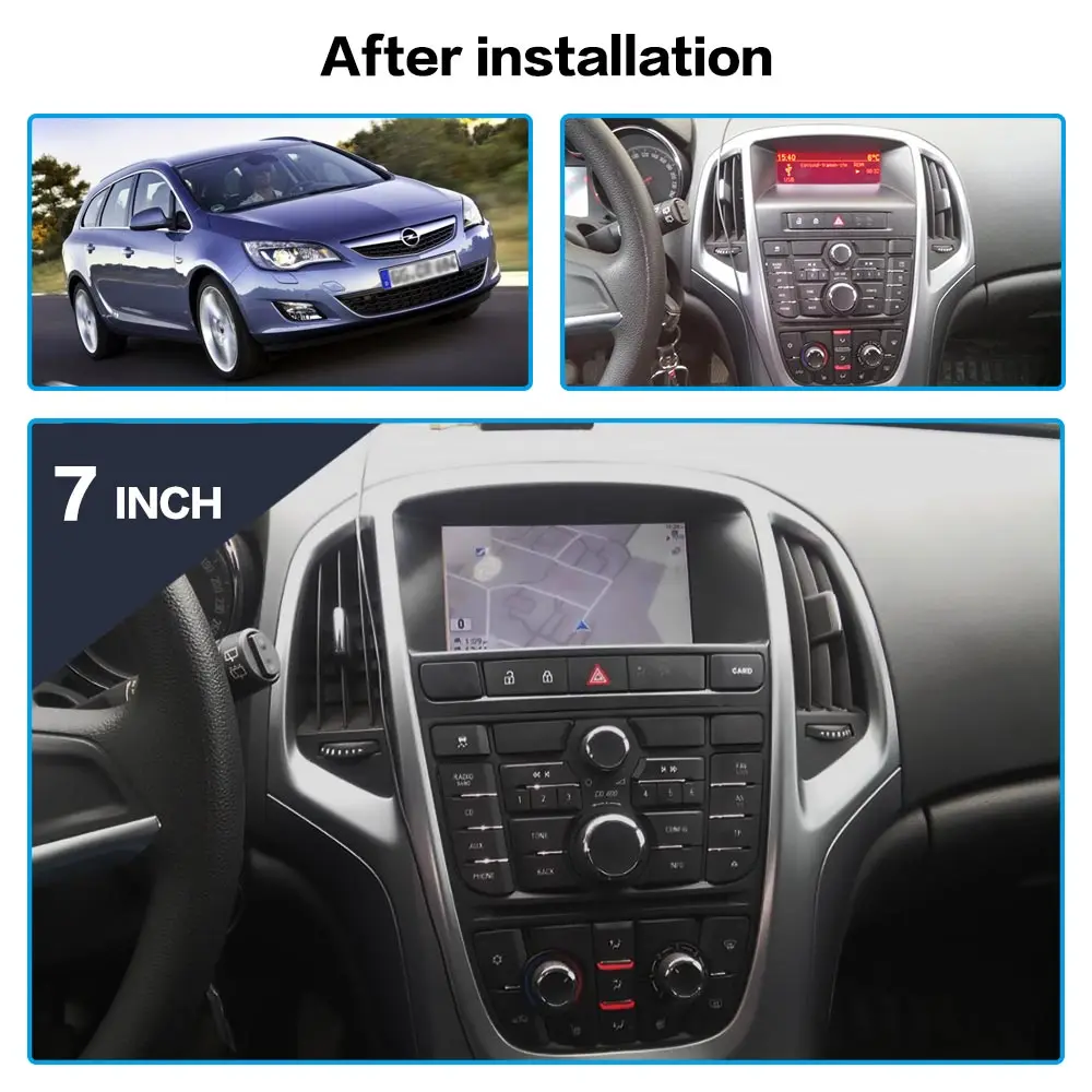 For Opel Astra J 2010 2011 2012 2013 Car Multimedia Radio Player Stereo  Android 10 Auto Audio GPS Navigation Head Unit 1Din DSP