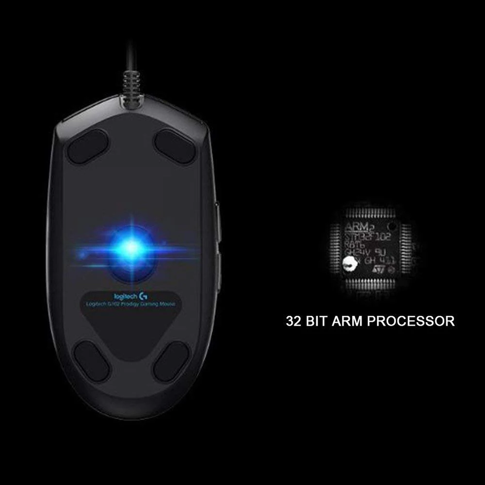 Игровая мышь Logitech G102 IC PRODIGY оригинальная оптическая 8000DPI 16 8 M цветной СВЕТОДИОДНЫЙ