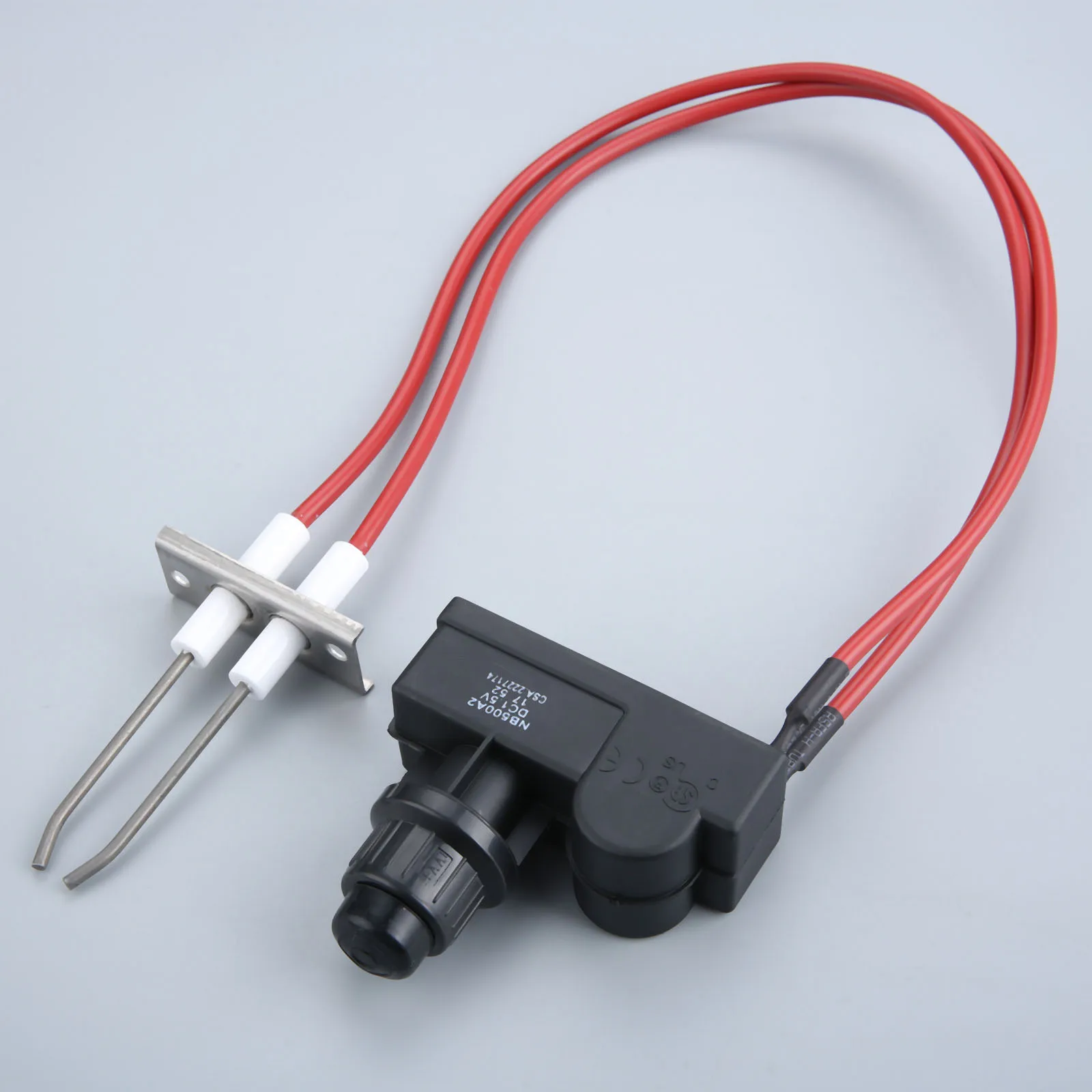 1kit Igniter with High Spark Plug Wire Length 450mm Each Double Ignition Sparks Fits Grill/heater/water Heater/Burner Outdoor Gas Fire Pit Igniter