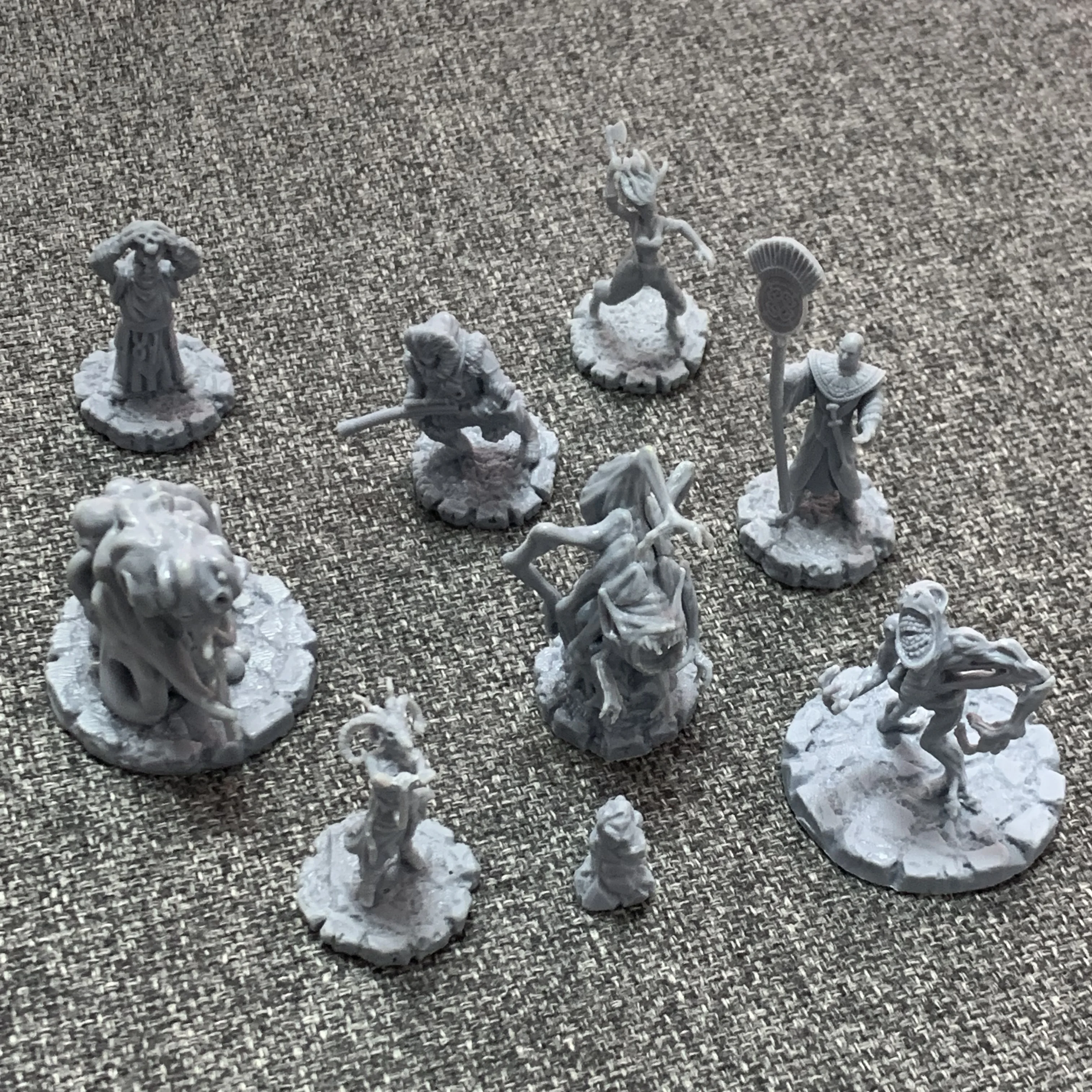 Лот 9 шт. подземелья и дракон D& D Ктулху войны миниатюры игровая фигурка серая фигура дракона набор