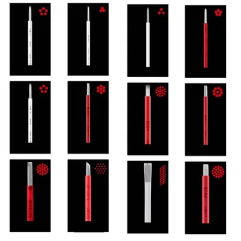 

50pcs Tattoo Needle 3/4/5/7/ 9/17/19/21R Pen Semi Permanent Makeup Microblading Blade Manual Fog pen Needle Tattoo Accessory