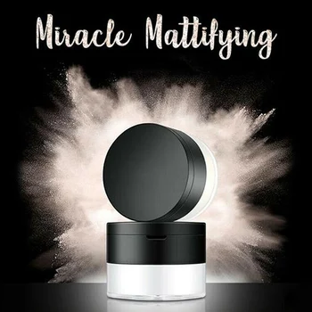 

Mattifying Setting Powder Makeup Pressed Oil Control Long Lasting Portable for Women ZG88