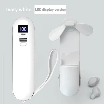 

TWS Bluetooth Earphone with Fan Design LED Power Display Wireless Headphone IPX7 Waterproof headphones