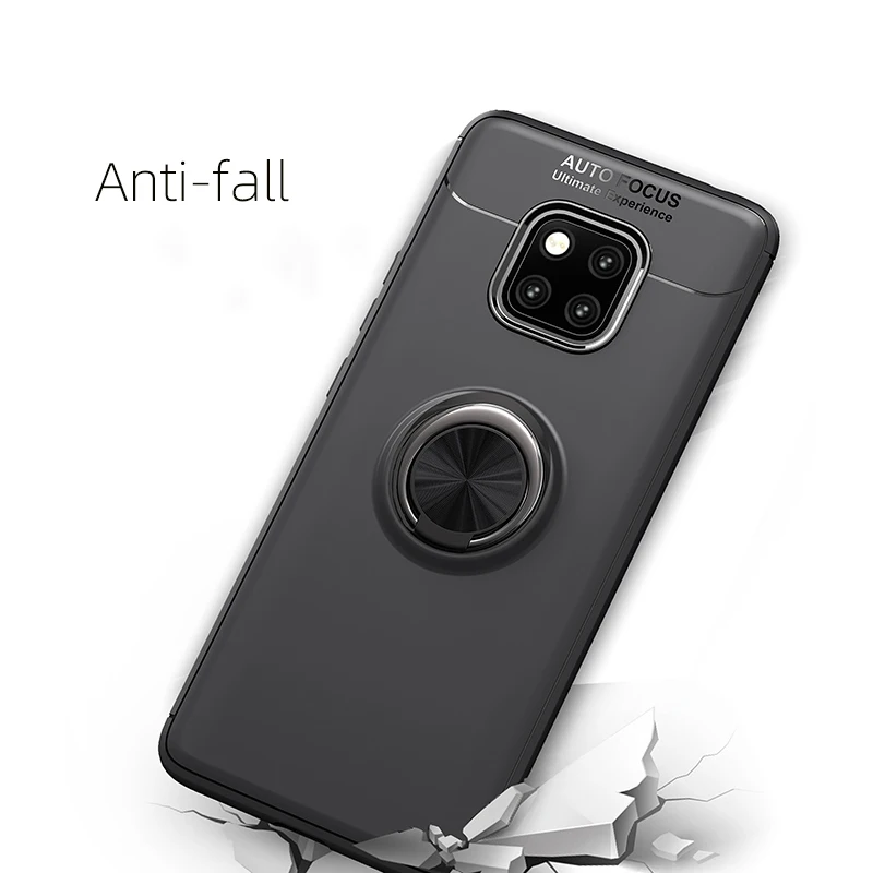 Чехол для Huawei Mate 20 Pro X металлический Невидимый кольцевой кронштейн из ТПУ чехол 10
